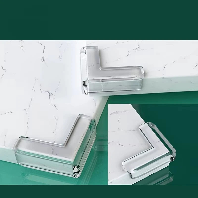 Protect Your Little Ones with Our Transparent Baby Safety Soft Rubber Table Corner Protectors - 4-12 Piece Set
