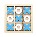 Wooden Tic Tac Toe Puzzle Game for Two Players Interactive Logic & Strategy Board Game Family Party Birthday Boys & Girls Gift